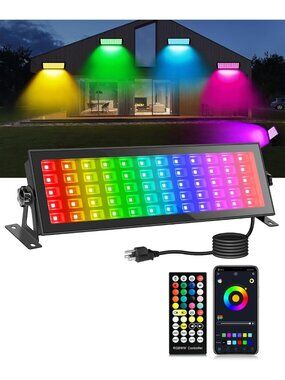 RGB Stage Light Bar - 120W 180LEDs Color Changing Wash Light with Remote & App